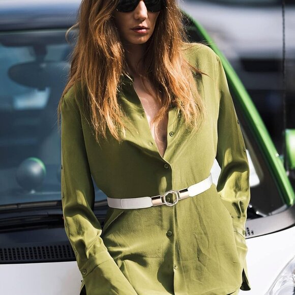 Women Belts Set 6 Elastic Skinny Retro Vintage Dress Waist Accessories - Picture 6 of 7